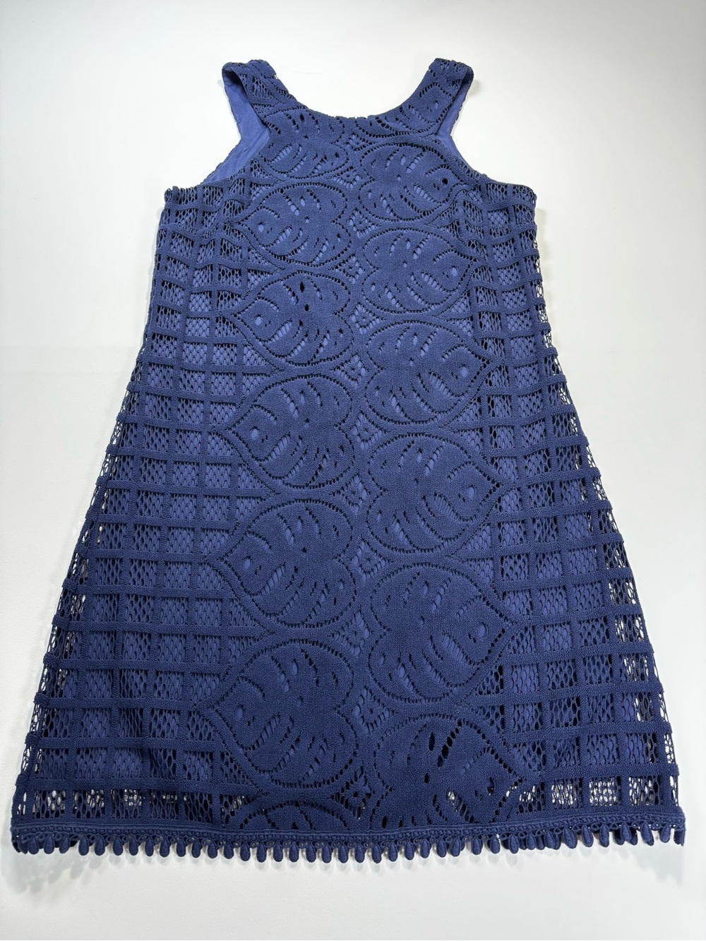 Lilly Pulitzer Navy Crochet Lace Tank Dress